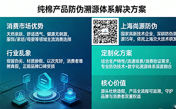 純棉產(chǎn)品溯源防偽解決方案 尚源防偽守護(hù)天然品質(zhì)信任