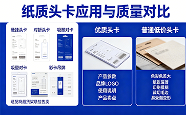 多元化紙質(zhì)頭卡印刷定制，尚源防偽打造高品質(zhì)包裝配套解決方案